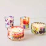 Colorful Glass Candle Set