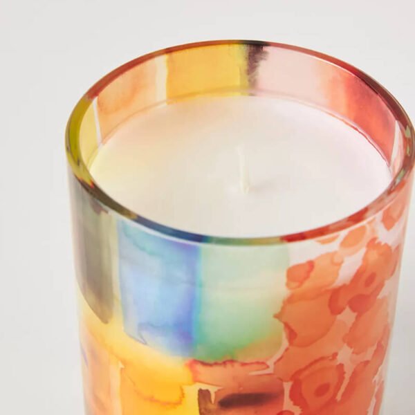 Colorful Glass Candle Set