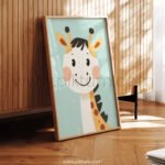 Adorable Giraffe Character Art for Kids