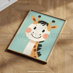 Adorable Giraffe Character Art for Kids