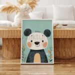 Charming Panda Character Illustration for Nursery