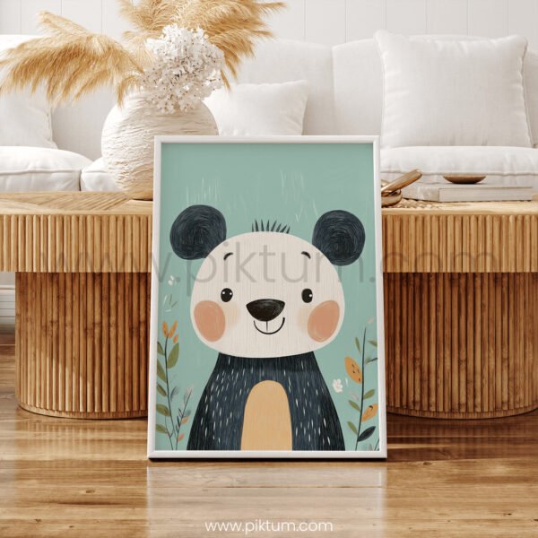 Charming Panda Character Illustration for Nursery