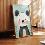 Charming Panda Character Illustration for Nursery