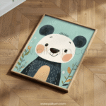 Charming Panda Character Illustration for Nursery