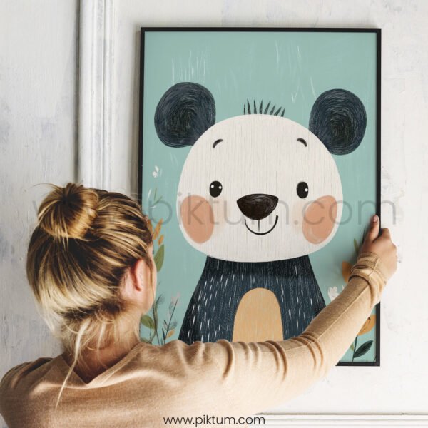 Charming Panda Character Illustration for Nursery