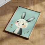 Cute Bunny Character – Whimsical Animal Wall Art