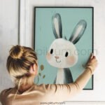 Cute Bunny Character – Whimsical Animal Wall Art