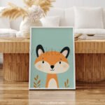 Whimsical Fox Illustration – Cute Animal Nursery Art