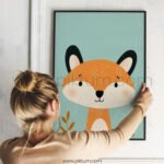 Whimsical Fox Illustration – Cute Animal Nursery Art