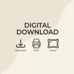 “Let’s Have Fun” Nursery Wall Art – Whimsical Elephant Print