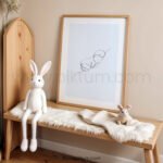 Quiet Moment Line Drawing – Minimalist Human Figure Wall Art