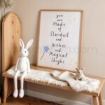 “You Are Made of Stardust and Wishes and Magical Things” Nursery Wall Art – Whimsical Quote Print
