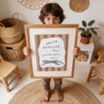 “You’re Destined for Greatness” Leopard Nursery Wall Art – Baby Affirmation Print