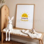 “Mama’s Sunshine” Nursery Wall Art – Sweet Baby Room Print