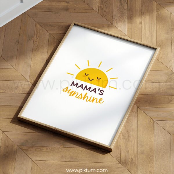 “Mama’s Sunshine” Nursery Wall Art – Sweet Baby Room Print