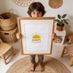 “Mama’s Sunshine” Nursery Wall Art – Sweet Baby Room Print