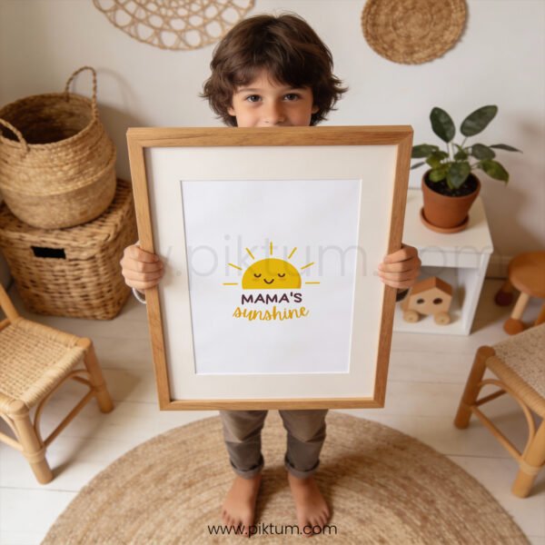 “Mama’s Sunshine” Nursery Wall Art – Sweet Baby Room Print