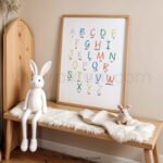 Alphabet Letter Names Poster | ABC Chart with Letter Sounds | Preschool Classroom Wall Art