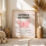 Butterfly Breathing Poster | Calm Down Strategy for Kids | Mindfulness Classroom Wall Art