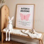 Butterfly Breathing Poster | Calm Down Strategy for Kids | Mindfulness Classroom Wall Art