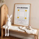 Box Breathing Poster | Calm Down Strategy for Kids | Mindfulness Classroom Wall Art