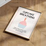 Cupcake Breathing Poster | Calm Down Strategy for Kids | Mindfulness Classroom Wall Art