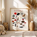 Alphabet Poster for Kids | A–Z Learning Wall Art | Preschool & Kindergarten Classroom Decor