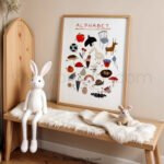 Alphabet Poster for Kids | A–Z Learning Wall Art | Preschool & Kindergarten Classroom Decor