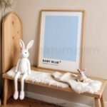 Baby Blue Pantone Print | Soft Blue Nursery Wall Art | Minimalist Color Poster