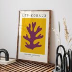 Modern Abstract Coral Printable Wall Art - Les Coraux