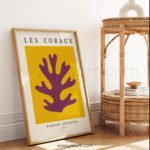 Modern Abstract Coral Printable Wall Art - Les Coraux