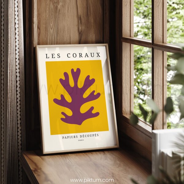 Modern Abstract Coral Printable Wall Art - Les Coraux