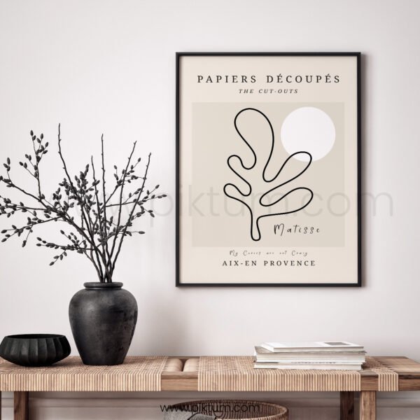 Minimalist Printable Wall Art - Matisse Inspired Cut-Outs