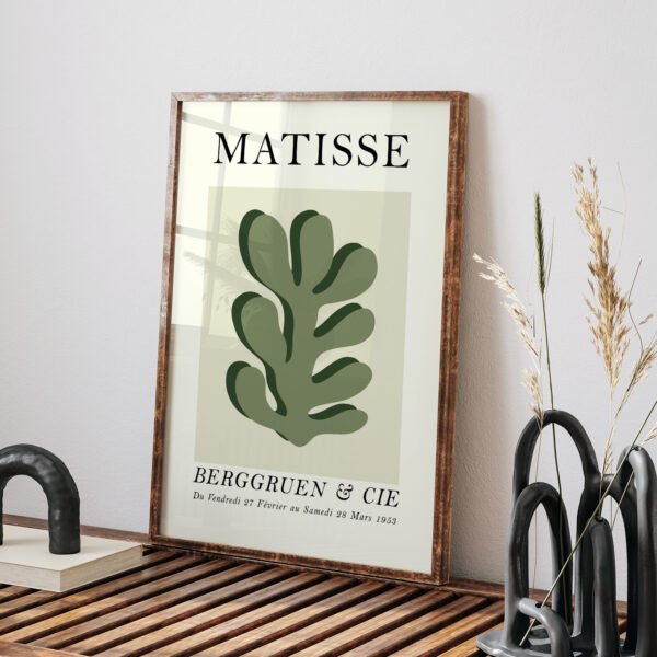 Matisse-Inspired Minimalist Leaf Art Printable Wall Decor
