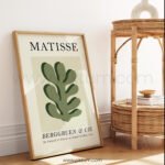 Matisse-Inspired Minimalist Leaf Art Printable Wall Decor