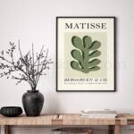 Matisse-Inspired Minimalist Leaf Art Printable Wall Decor