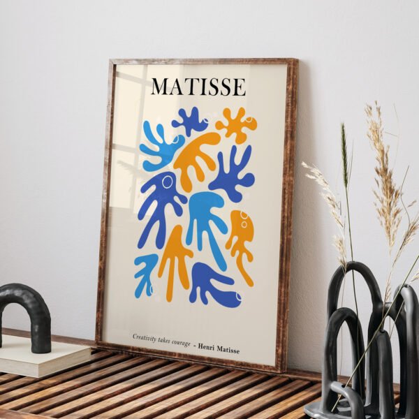 Matisse Inspired Abstract Printable Wall Art - Modern Decor