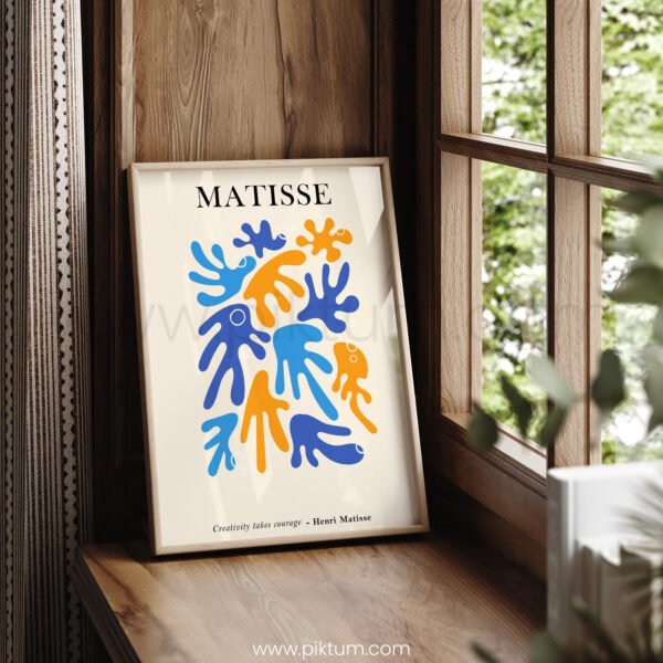 Matisse Inspired Abstract Printable Wall Art - Modern Decor