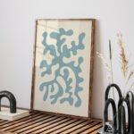 Abstract Blue Printable Wall Art for Modern Spaces