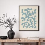 Abstract Blue Printable Wall Art for Modern Spaces