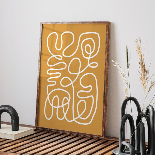 Modern Abstract Line Art Printable Wall Decor