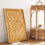 Modern Abstract Line Art Printable Wall Decor
