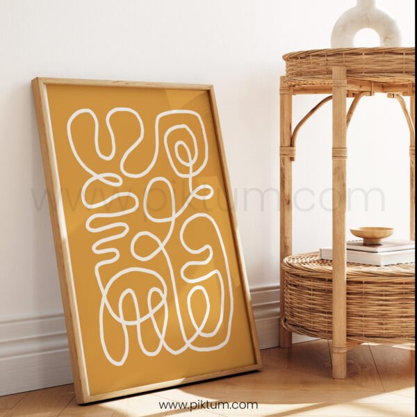 Modern Abstract Line Art Printable Wall Decor
