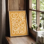 Modern Abstract Line Art Printable Wall Decor