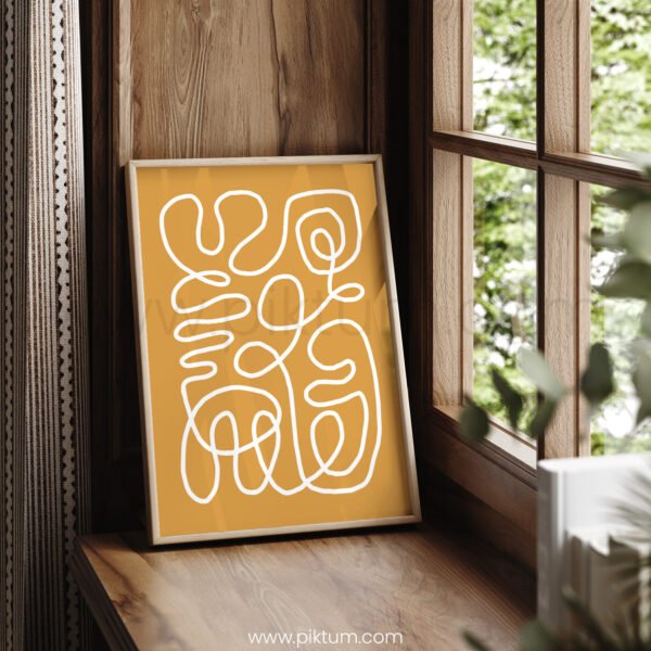 Modern Abstract Line Art Printable Wall Decor