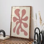 Abstract Minimalist Printable Wall ArtnMuted Pink Decor