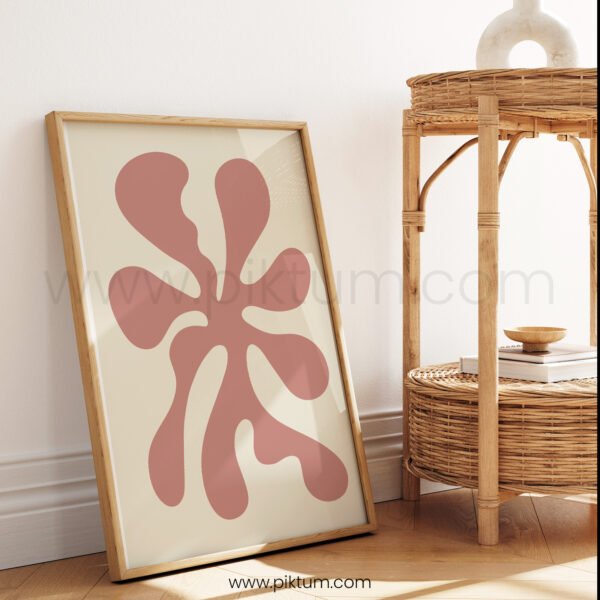 Abstract Minimalist Printable Wall ArtnMuted Pink Decor