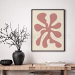 Abstract Minimalist Printable Wall ArtnMuted Pink Decor