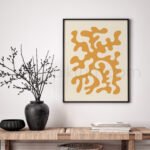 Modern Abstract Printable Wall Art - Organic Shapes