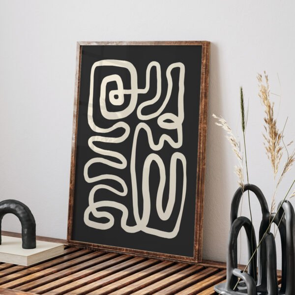 Abstract Printable Wall Art - Line Drawing